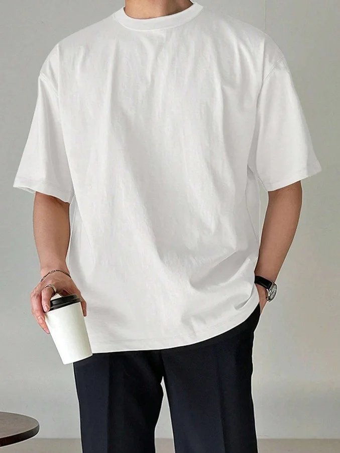 Cool Tarz Cool Style Men's Crew Neck 100% Cotton T-Shirt