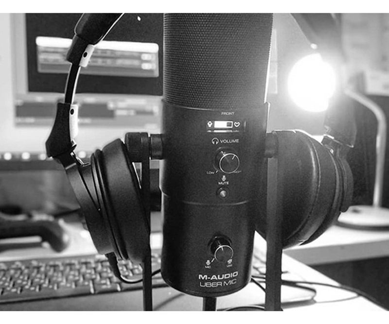 M-Audio Uber Mic USB Condenser Microphone 4 Polar Patterns with Headphone Monitoring - Image 4