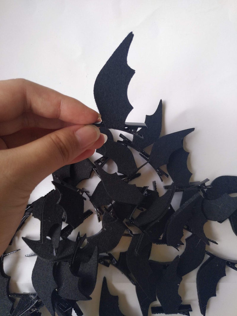Patiky Halloween Cartoon Hair Clips Hairpin Hair Accessories Cosplay Costume WJR06 (Bats Wing) - Image 3