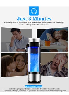 KASTWAVE Hydrogen Water Bottle Generator - Portable 3 Minute Hydrogen-Rich Water Bottle, Rechargeable with the Latest Anti-Oxidation and Anti-Aging Technology. Hydrogen Water Generator providing up to 800 PPB  - Image 5