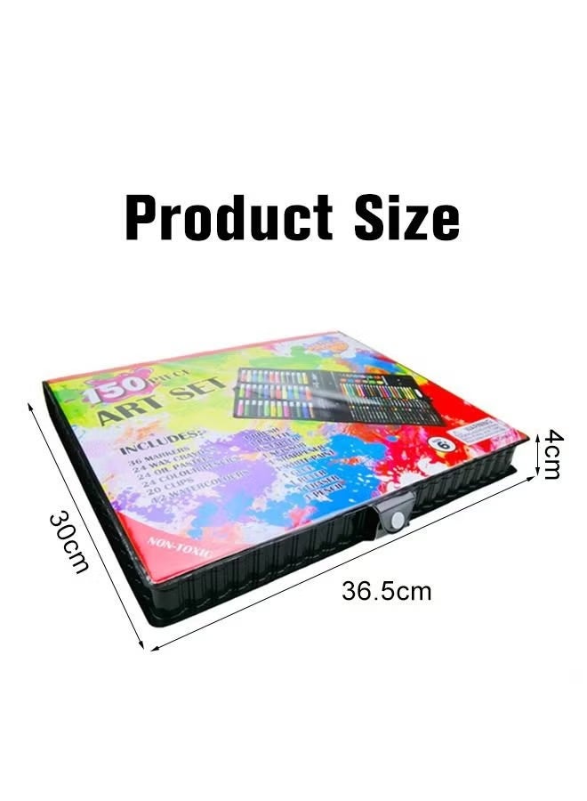 الحلم 150 قطعة من لوازم الفنون الفاخرة للأطفال، مجموعات Homeyearn للرسم والتلوين والمزيد في صندوق فني محمول، مجموعات أدوات التلوين هدية رائعة للأطفال والمبتدئين - Image 5