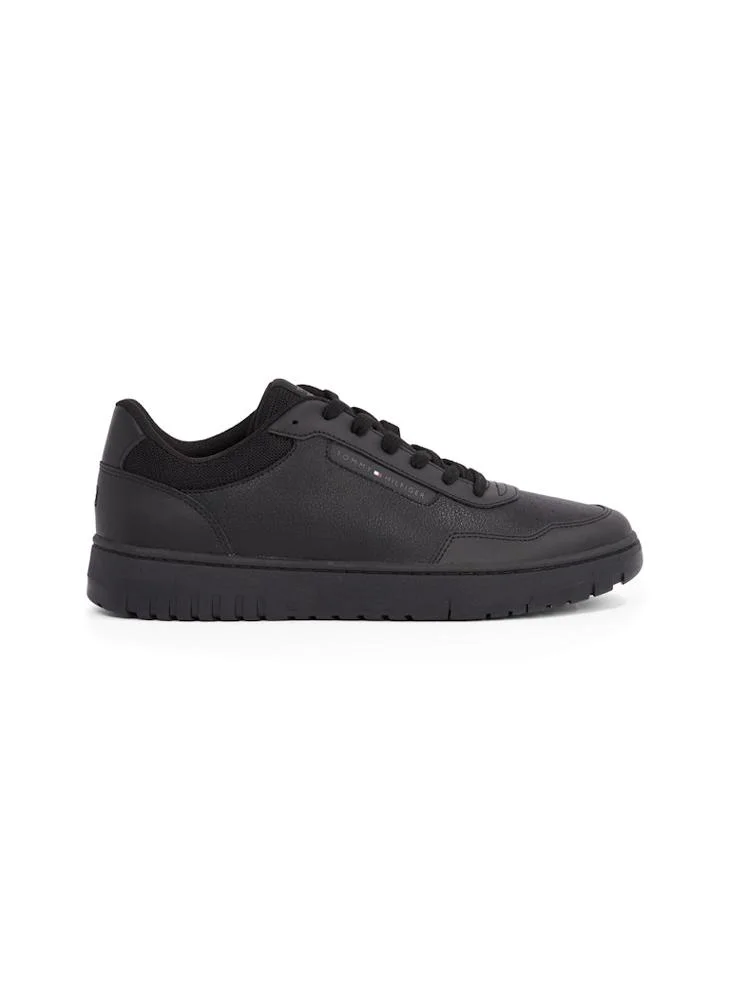 تومي هيلفيغر Basket Core Low Top Leather Sneakers