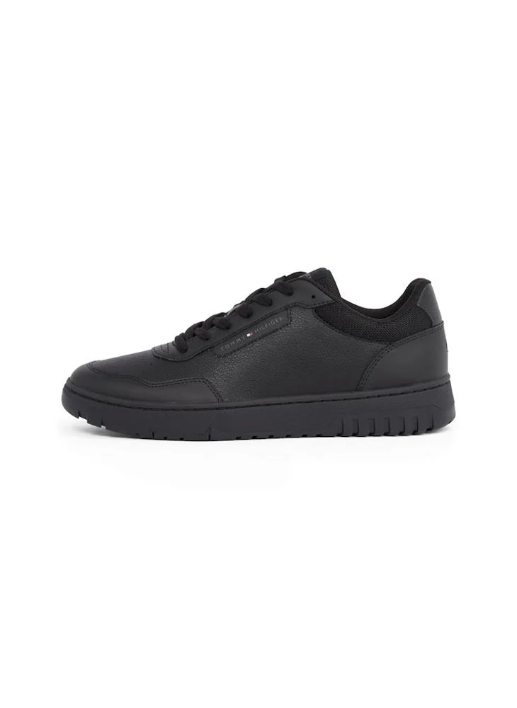 تومي هيلفيغر Basket Core Low Top Leather Sneakers