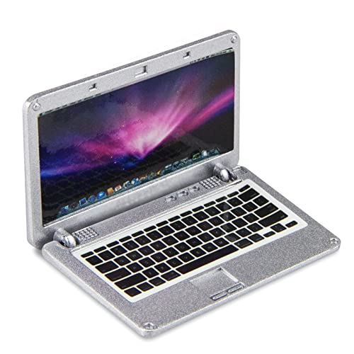 ODDIER Dollhouse Furniture Miniature Laptop 112 Scale Doll House Furniture Dollhouse Accessories Miniature Dolls Playsets Mini Stuff Tiny Things - Image 1