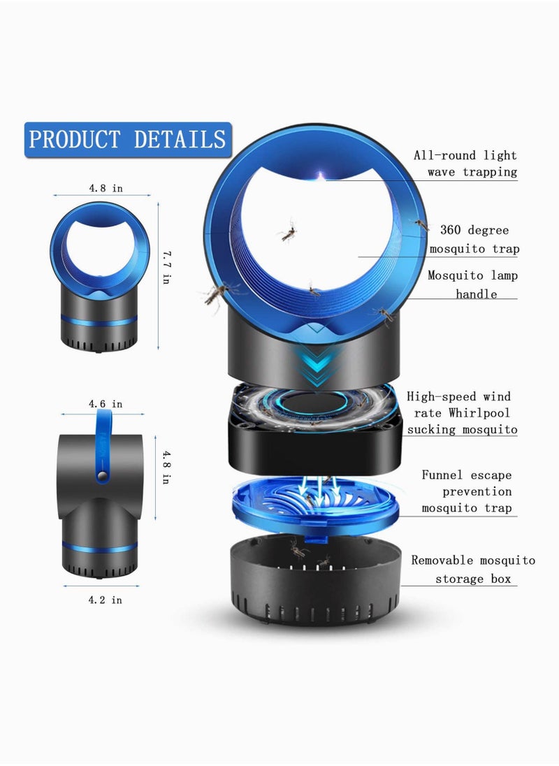 Bug Zapper, Mosquito Killer, Lamp, Mosquito Trap, Mosquito Zapper, Gnat Trap, Fruit Fly Trap, Insect Killer for Indoor, Bug Zapper with Light Trap Insect, USB Powered