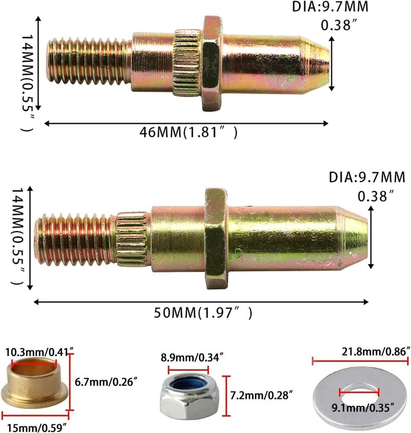POSENG Door Hinge Roller Pin and Bushing Repair Kit Compatible with Chevy GMC 1999-2007 Avalanche Sierra Silverado Suburban Tahoe Yukon Escalade Truck SUV Replaces 19299324 89025539 HTRACING - Image 2