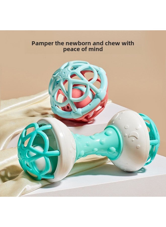 Baby Toy Rattle Newborn Baby 0 To 3 Months 6 Baby Grip Training Sand Hammer 4 Bite Rattle-Color:Teether Rattle Milk Bottle-powder 【bag】】 - Image 2