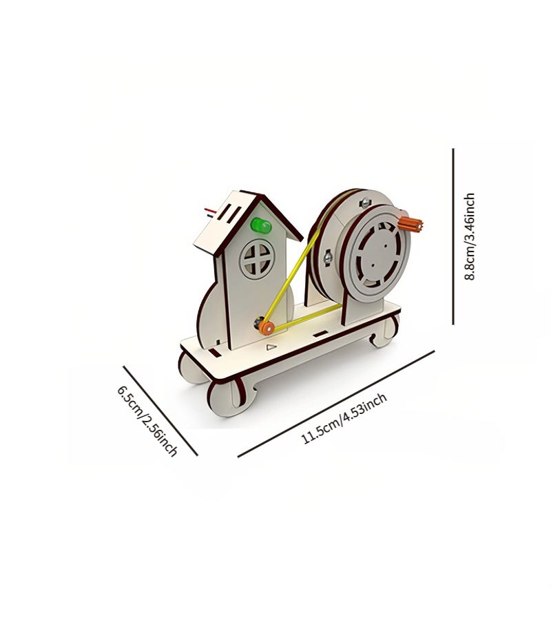 Hand Cranked House Building Kit STEAM Education Science Experiment Model Making Power Generation Set Hobbyists - Image 3