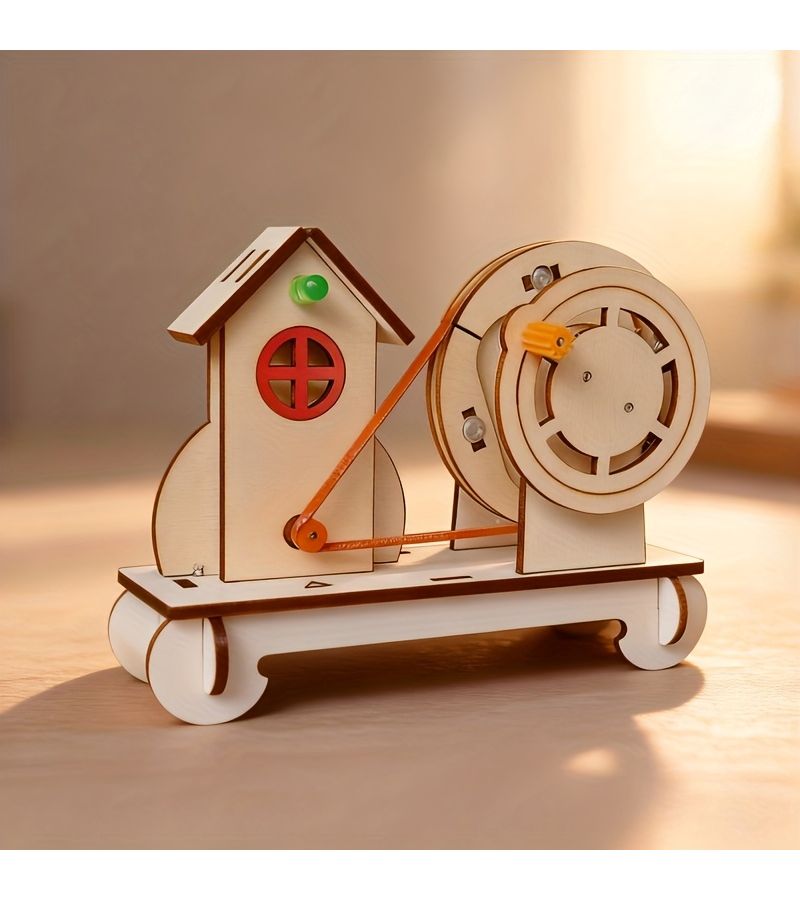 Hand Cranked House Building Kit STEAM Education Science Experiment Model Making Power Generation Set Hobbyists - Image 4