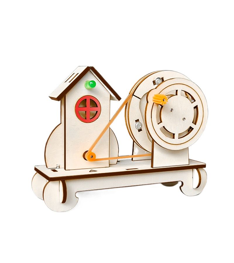 Hand Cranked House Building Kit STEAM Education Science Experiment Model Making Power Generation Set Hobbyists - Image 2