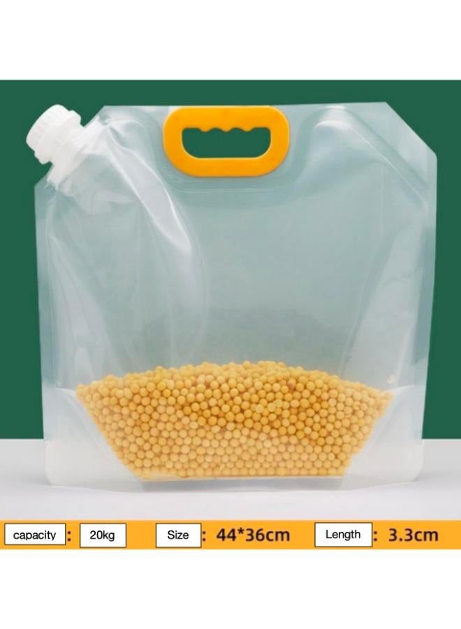 Clear Grain Storage Suction Bags, Stand Up Sealed Odor-Resistant Packaging Bags for Multipurpose Storage - Image 2