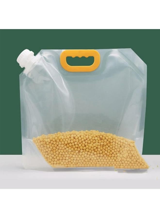 Clear Grain Storage Suction Bags, Stand Up Sealed Odor-Resistant Packaging Bags for Multipurpose Storage - Image 1
