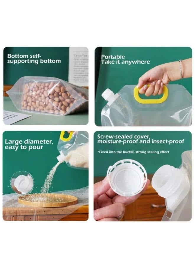 Clear Grain Storage Suction Bags, Stand Up Sealed Odor-Resistant Packaging Bags for Multipurpose Storage - Image 3
