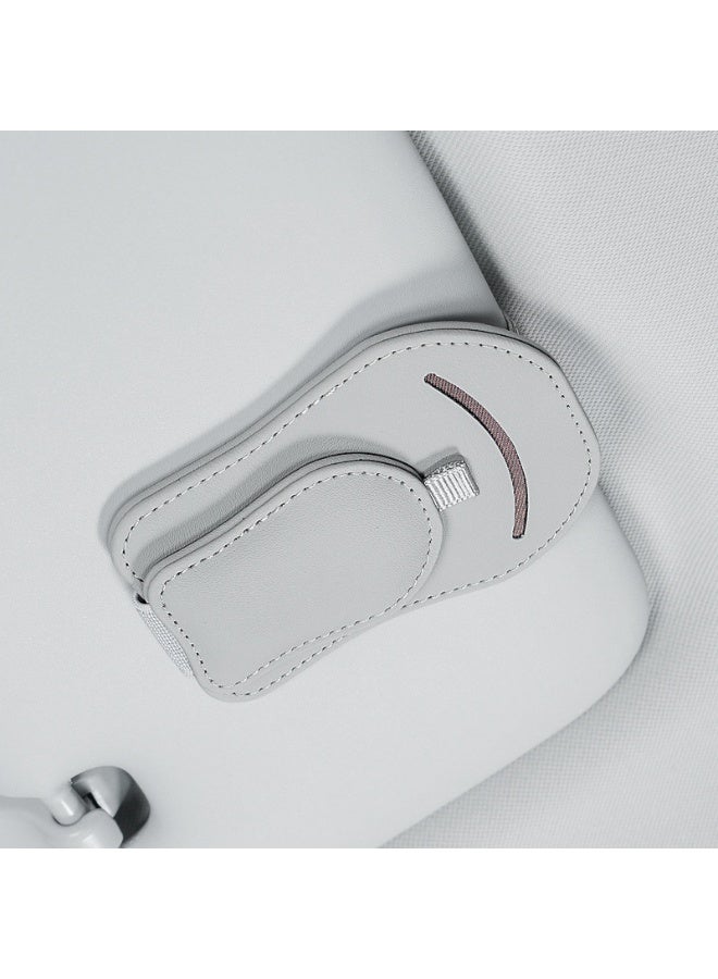 Integrated Clip for Car Sun Visor, Magnetic Suction Cup for One Handed Use, Sunglasses Clip and Card Holder, Versatile Accessory for Drivers - Image 1