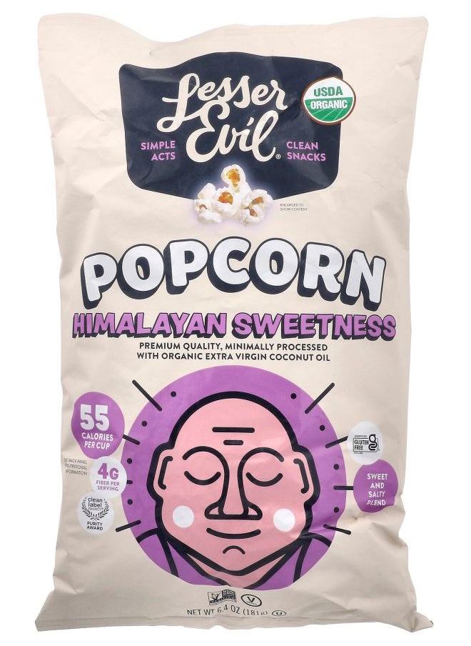 Lesserevil - Popcorn Himalayan Sweetness  6.4 oz (181 g) - Image 1