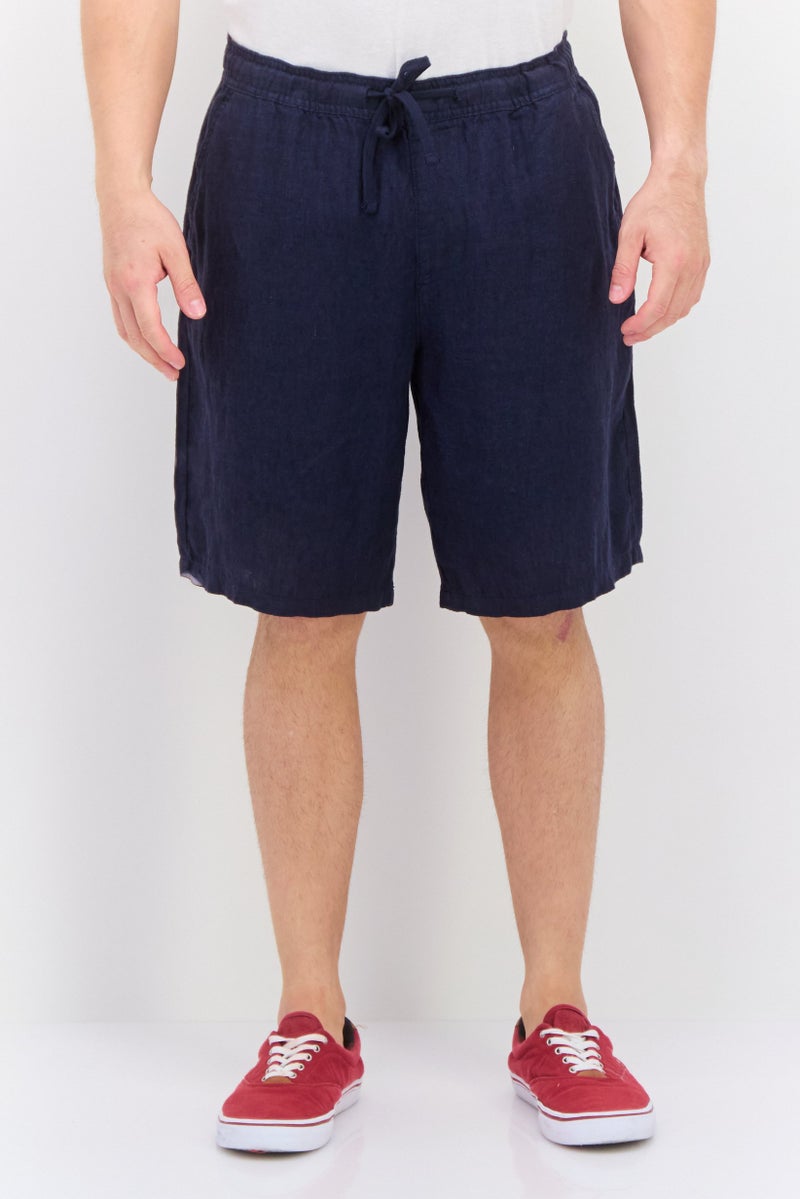 Ocean Pacific شورتات أساسية مزخرفة للرجال، لون أزرق داكن - Image 1