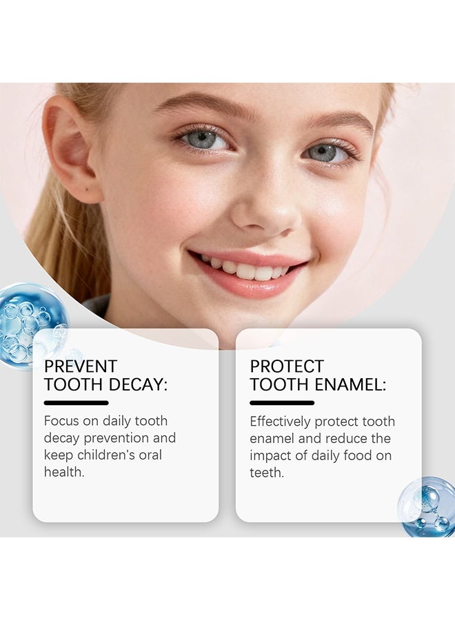 Feimuko Kids Toothpaste, Nano Hydroxyapatite Toothpaste, Probiotics, Gentle Teeth care， Vitamins, Xylitol Tooth Paste Kids, Remineralizing, Natural, Plant-Based Foam, 100G - Image 4