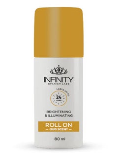 Infinity Roll On Brightening and Illuminating Deodorant Oud 80ml  - Image 1