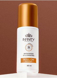 Infinity Roll On Brightening and Illuminating Deodorant Oud 80ml  - Image 2