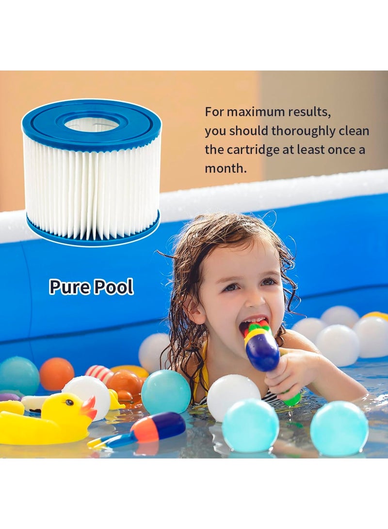 Barakah Replacement Filter Cartridge for Intex PureSpa Type S1, Pool Filter Cartridge for 29001E, 28403E, 28407E, 28443E, 28421E Inflatable Hot Tub Spa, Easy Install, Reusable, Clean & Fresh Water (4pcs) - Image 5