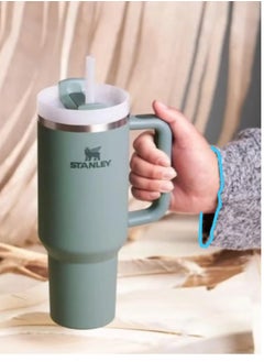 Stanley Quencher 2.0 Stainless Steel Vacuum Insulated Tumbler with Lid and Straw for Water, Iced Tea or Coffee – Rose Quartz, 40oz/1180ml | Leak-Proof, Keeps Drinks Cold for 12 Hours, Durable & Stylish Travel Mug, Perfect for On-the-Go Hydration  - Image 1