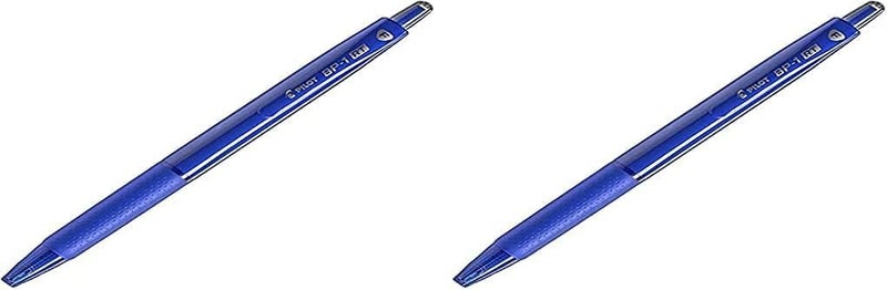 Pilot BP-1 RT Fine Tip Ball Pen, Blue - Pack of 12 Pieces - Image 1
