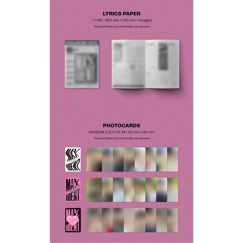 dreamus Stray Kids [ MAXIDENT ] STANDARD EDITION album HEART ver Black - Image 4