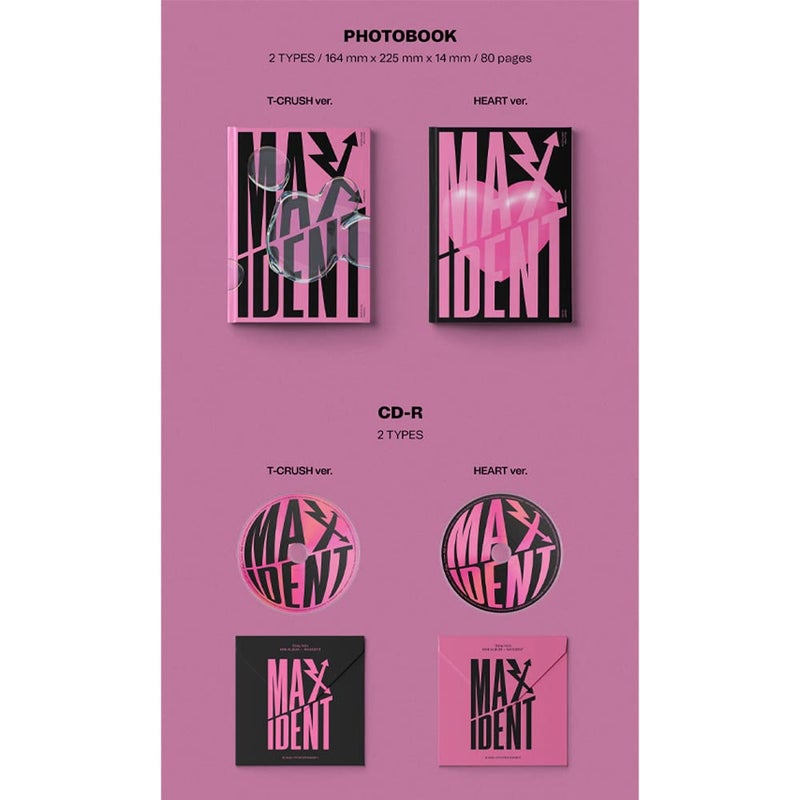 dreamus Stray Kids [ MAXIDENT ] STANDARD EDITION album HEART ver Black - Image 3