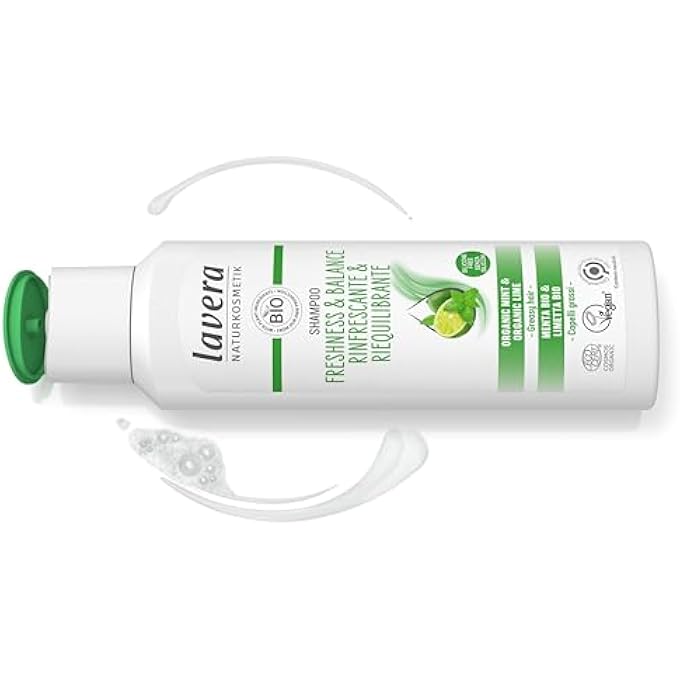 lavera SHAMPOO FRESHNESS & BALANCE - WITHOUT SILICONE - LASTING FRESHNESS & A WELL-BALANCED SCALP - VEGAN - NATURAL COSMETICS - 250 ML - Image 2