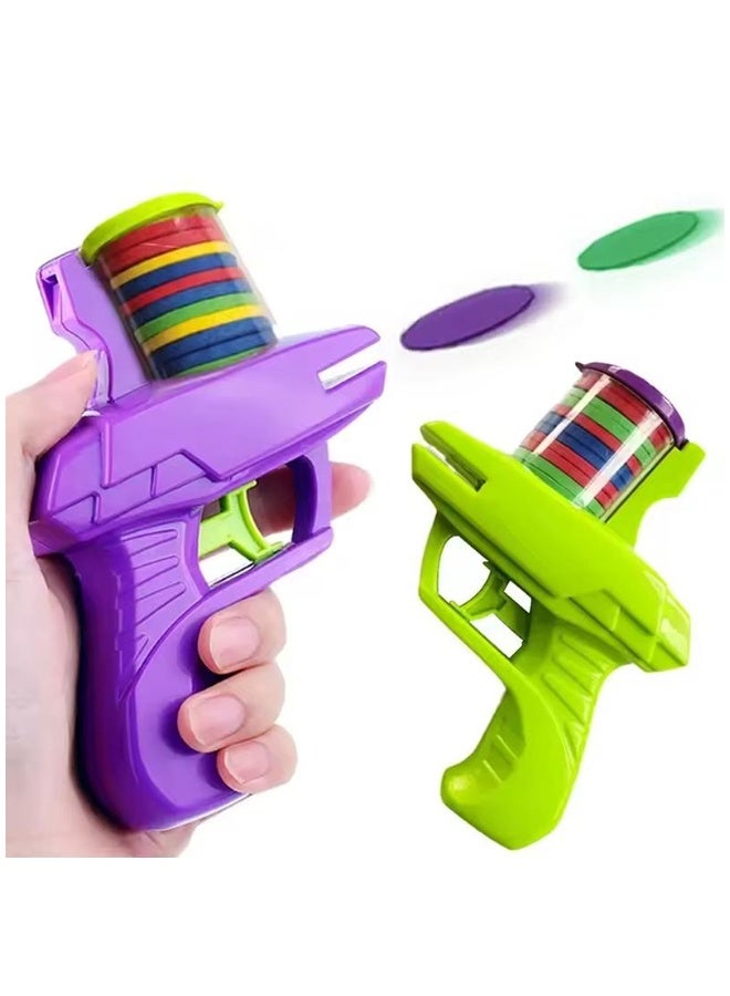DAT Flying Saucer Disc Shooter Toy with 15 Soft Foam Discs, Easy Load & Trigger Launch, Indoor/Outdoor Game for Kids - Image 3