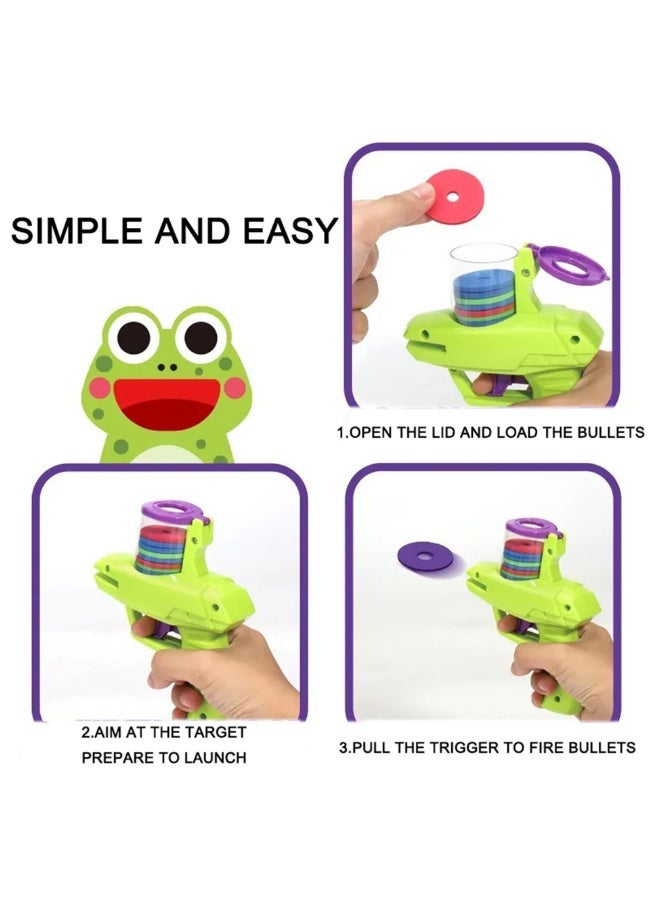 DAT Flying Saucer Disc Shooter Toy with 15 Soft Foam Discs, Easy Load & Trigger Launch, Indoor/Outdoor Game for Kids - Image 2