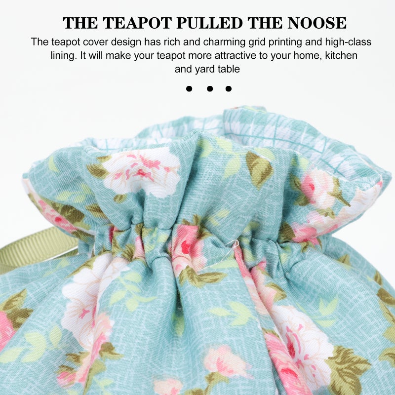 Compact Teapot Cosy Cotton Cover Heat Retention For Kitchen 20x15cm 1Set - Image 5