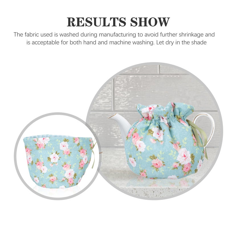 Compact Teapot Cosy Cotton Cover Heat Retention For Kitchen 20x15cm 1Set - Image 4