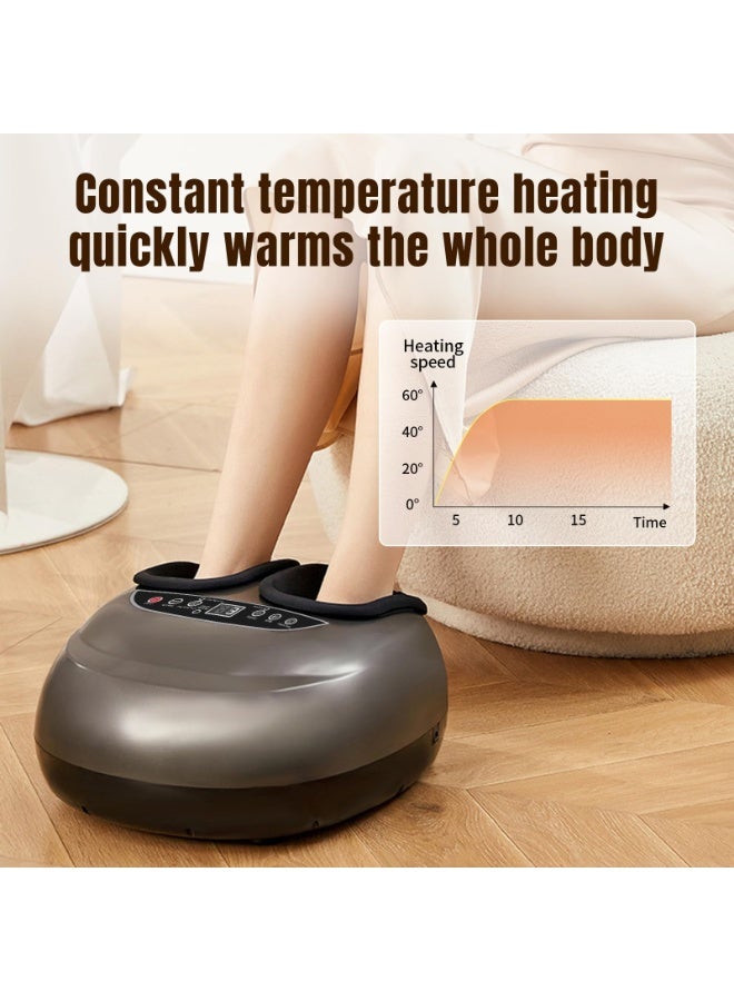 YelaJoy Foot Massager Machine with Heat Function, Full Airbag Wrapping, Multiple Massage Modes, 3-Level Timing & Adjustable Intensity, 2 Pressing Airbags, Home & Office Use - Image 3