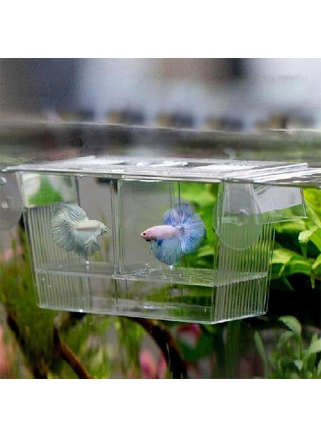 Aqua Breeding Box Aquarium Fish Tank Hatchery Incubator, Acrylic White Breeder Isolation Divider Hatching Boxes Boyu Fish Hatchery FH-101 (7.7x3.9x3.9 Inch) - Image 2