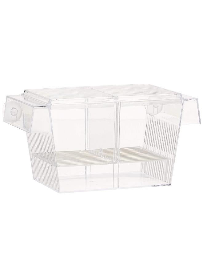 Aqua Breeding Box Aquarium Fish Tank Hatchery Incubator, Acrylic White Breeder Isolation Divider Hatching Boxes Boyu Fish Hatchery FH-101 (7.7x3.9x3.9 Inch) - Image 3