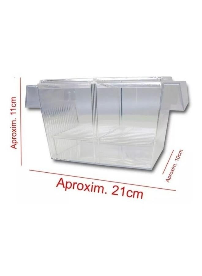 Aqua Breeding Box Aquarium Fish Tank Hatchery Incubator, Acrylic White Breeder Isolation Divider Hatching Boxes Boyu Fish Hatchery FH-101 (7.7x3.9x3.9 Inch) - Image 4
