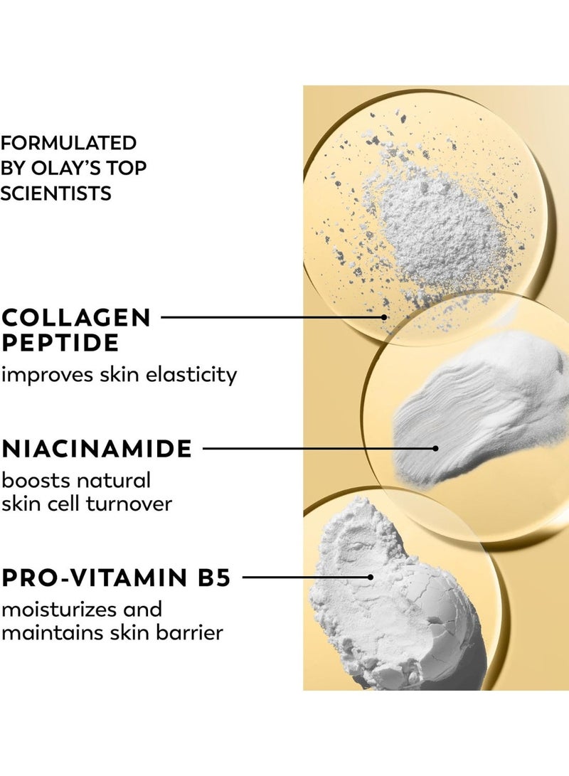 Olay Collagen Peptide Face Moisturizer Firming Cream Fragrance Free Non Greasy With Niacinamide 1.7 Oz - Image 4