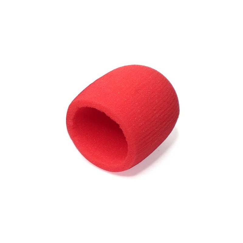 BOLT Foam Ball-Type Mic WindscreenMicrophone Cover - Foam Mic Covers Windscreen Suitable for Most Standard Handheld Microphone Pack of 1 Red - Image 3