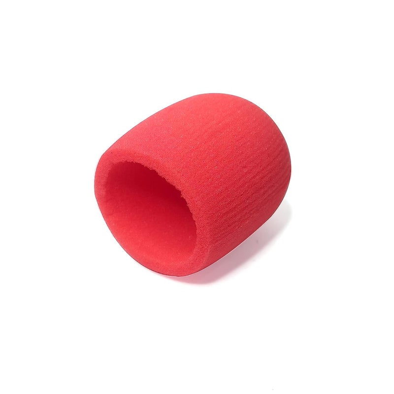 BOLT Foam Ball-Type Mic WindscreenMicrophone Cover - Foam Mic Covers Windscreen Suitable for Most Standard Handheld Microphone Pack of 1 Red - Image 1