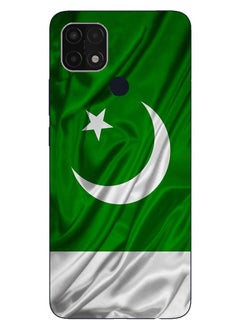 Service Zone Protective Mobile Phone Back Case Cover For OPPO A15 2021 Pakistan Flag  - Image 1