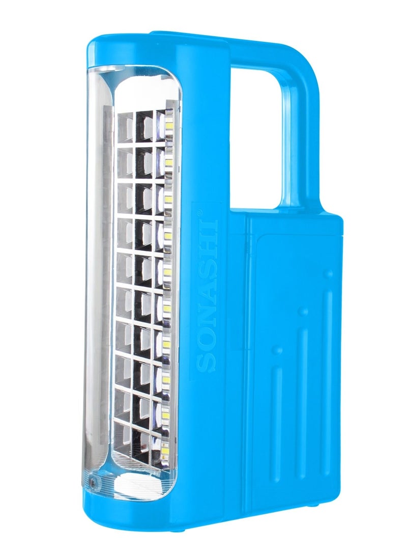 SONASHI Rechargeable LED Lantern with Solar Charge and Power bank Function  Long Operating Time of 40 Hours with Bright and Super Bright Modes  Perfect for Indoors Outdoors and Hiking SEL-687 Blue  - Image 5