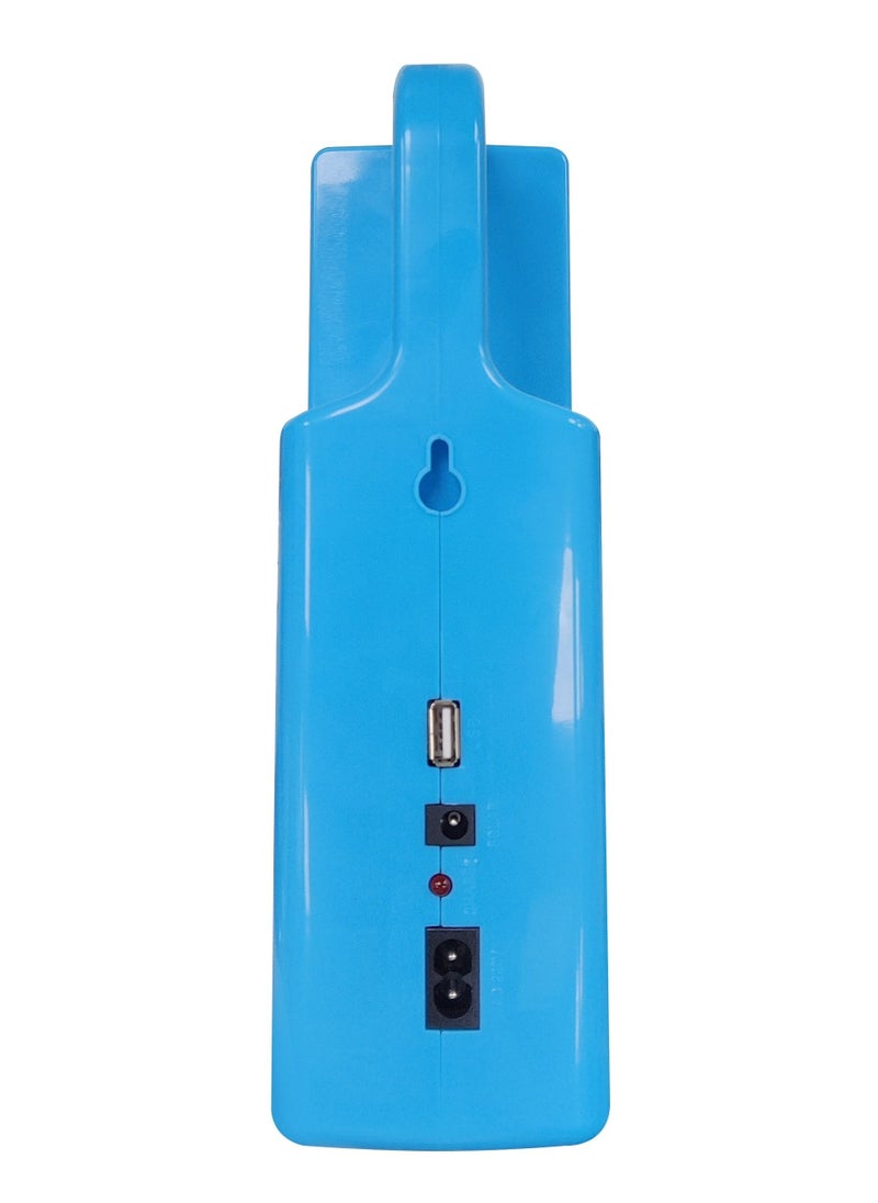 SONASHI - Rechargeable LED Lantern with Solar Charge and Power bank Function  Long Operating Time of 40 Hours with Bright and Super Bright Modes  Perfect for Indoors Outdoors and Hiking SEL-687 Blue - Image 1