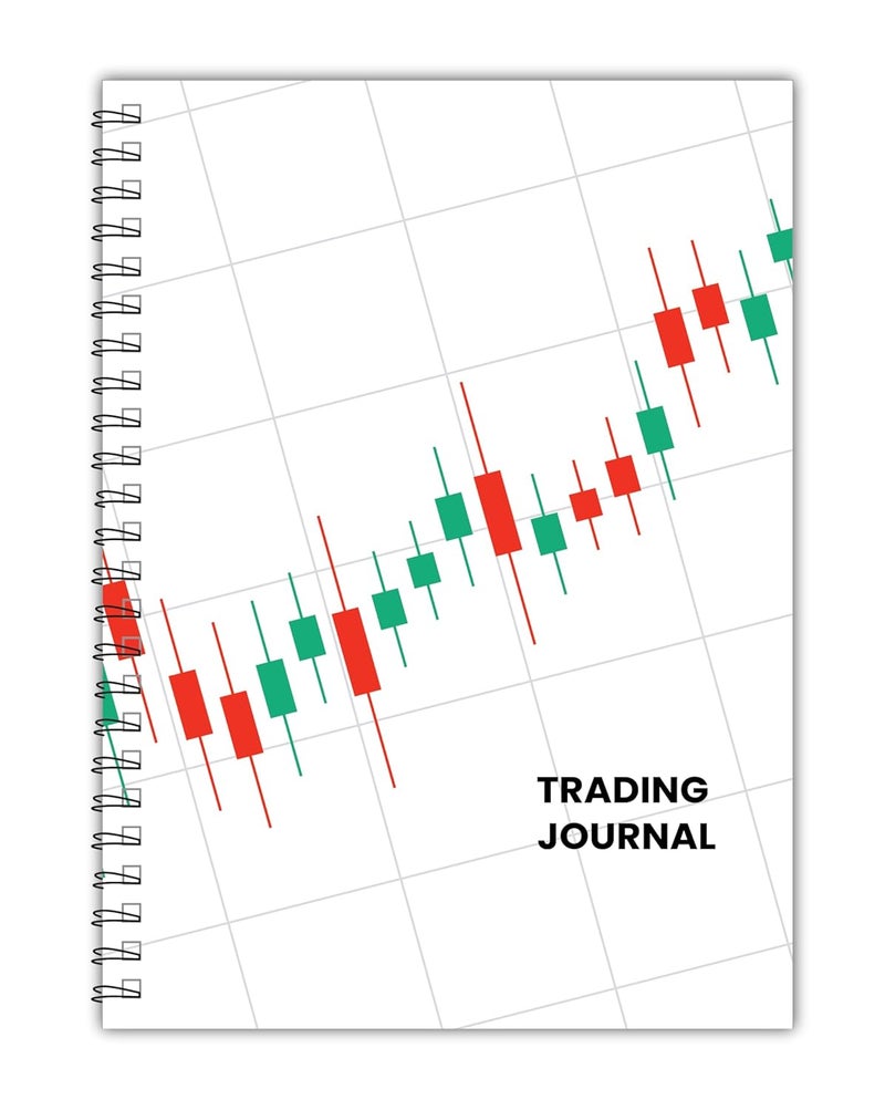 TimeWise Stock Market Trading Journal A5 Size Notebook Day Trade Log Journal Unruled 140 Pages (Multicolor) - Image 1
