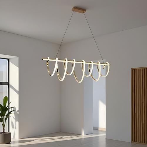 BrightLyt LED Chandelier for Dining Table, Height-Adjustable Hanging Lamp for Breakfast Table, Hanging Light for Home Decoration (CH45) - Image 4