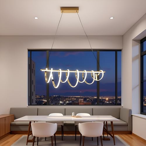 BrightLyt LED Chandelier for Dining Table, Height-Adjustable Hanging Lamp for Breakfast Table, Hanging Light for Home Decoration (CH45) - Image 2
