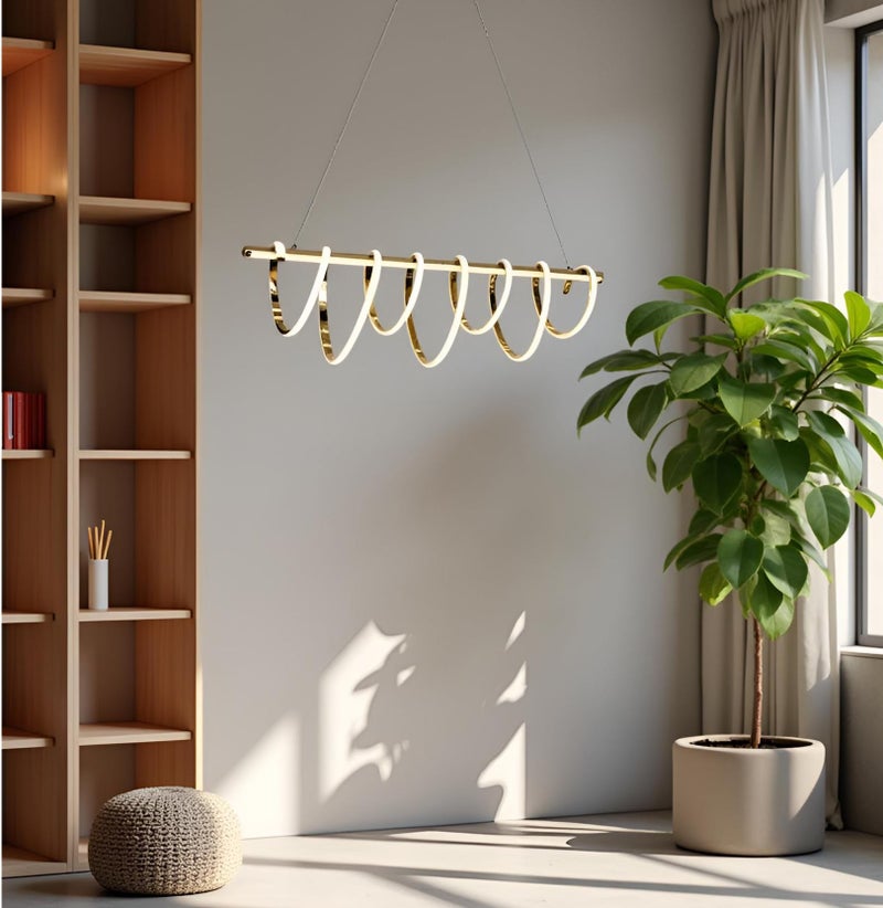 BrightLyt LED Chandelier for Dining Table, Height-Adjustable Hanging Lamp for Breakfast Table, Hanging Light for Home Decoration (CH45) - Image 3