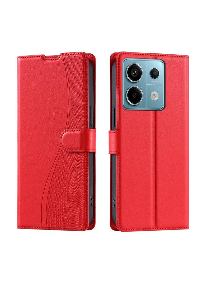erorex Case For Redmi Note 13 Pro 5G Voltage Ultra-thin Dot Leather Phone Case - Image 1