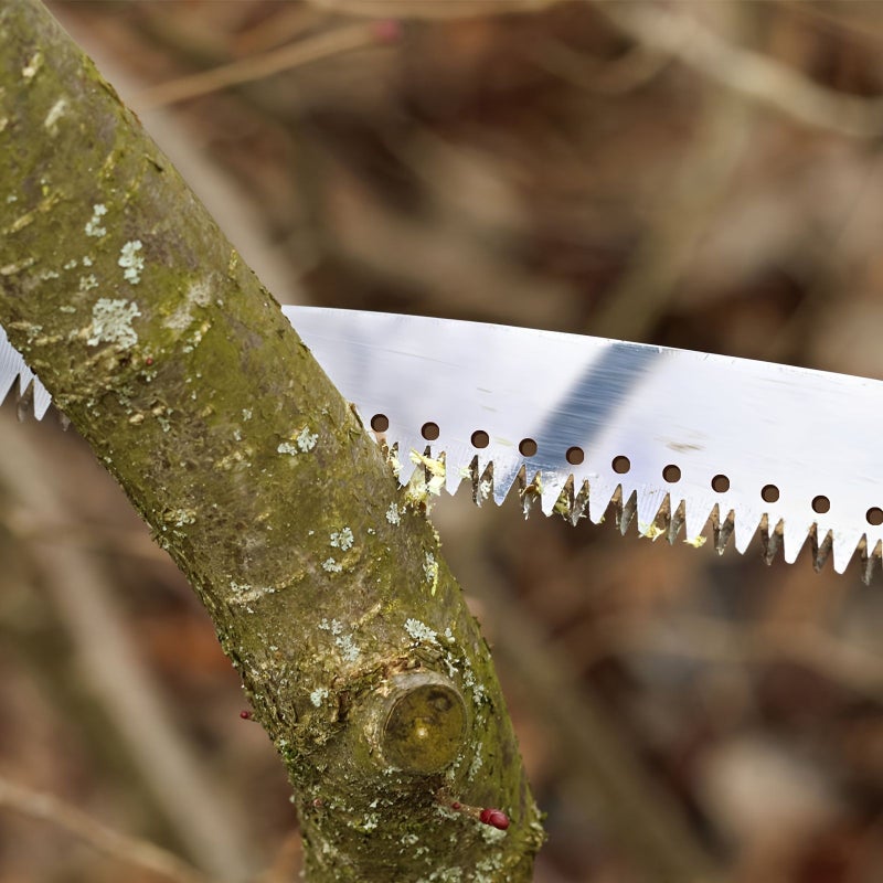 525cm 17ft Alloy Steel Blade Manual Extension Pole Saw For Tree Trimming And Branch Pruning - Image 5