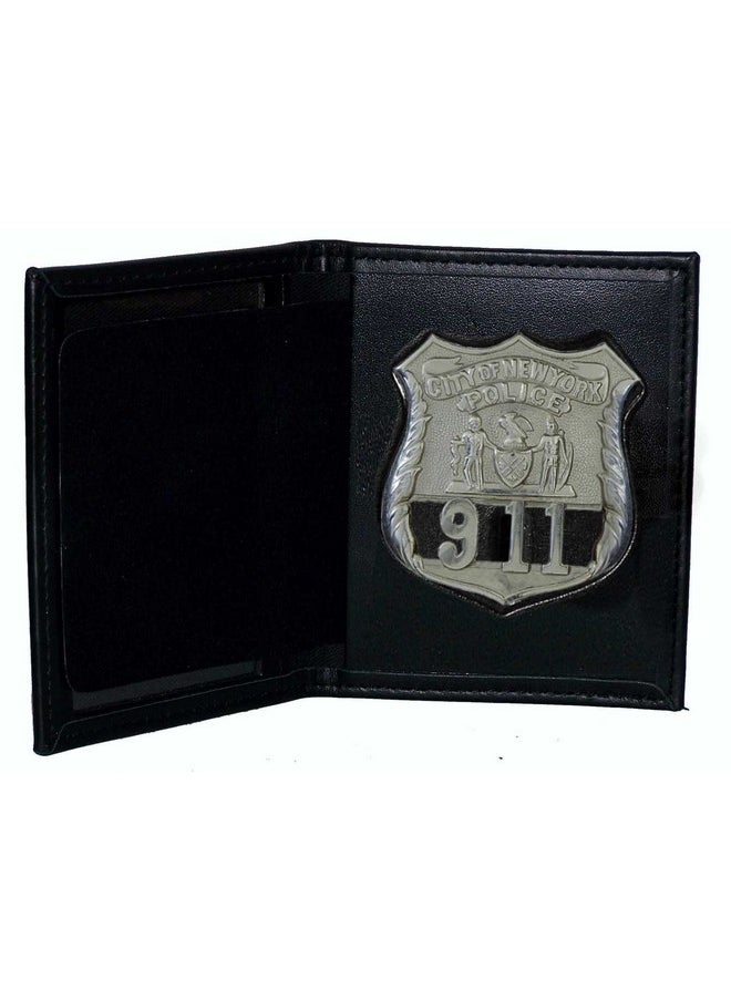 Perfect Fit Shield Wallets - Perfect Fit Dress Leather Badge And Id Case For Ny City Patrol Officer (Cutout Pf145) - Image 1